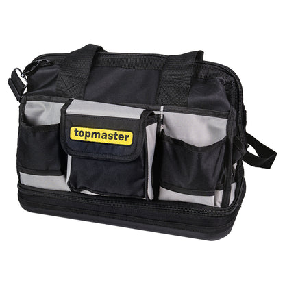 Top Master Pro Geanta textila 40x23x31cm cu 22 buzunare neagra Topmaster