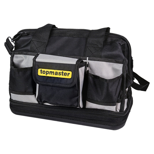 Top Master Pro Geanta textila 40x23x31cm cu 22 buzunare neagra Topmaster