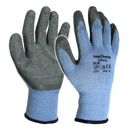 Top Strong Manusi de lucru latex GRIP M10 gri TS-04