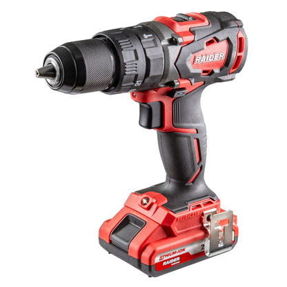Raider Industrial Masina de gaurit cu percutie 20V 2x2Ah 62Nm RDI-CDB02