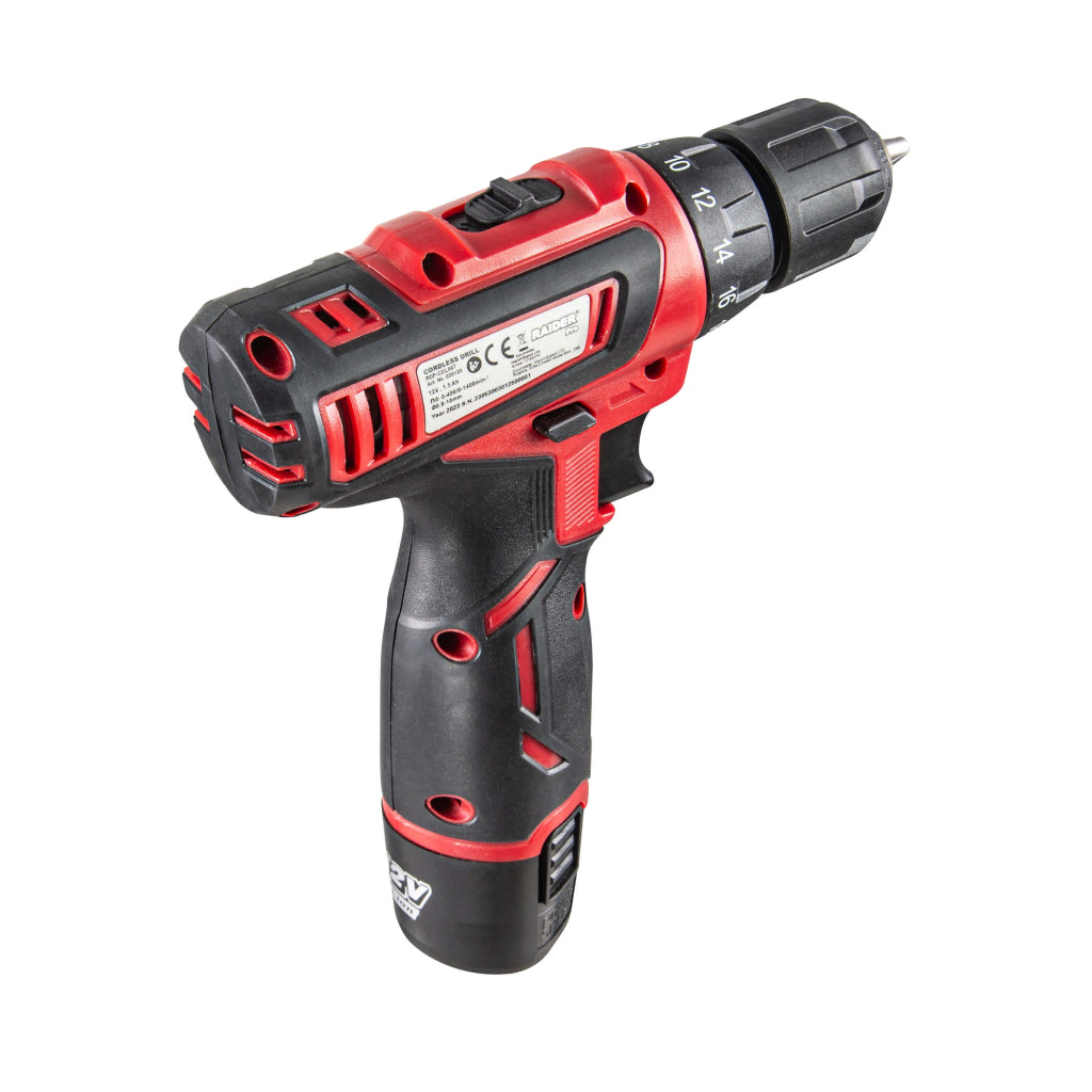 Raider Masina de gaurit si insurubat 12V 2x1.5Ah 20Nm RD-CDL09L