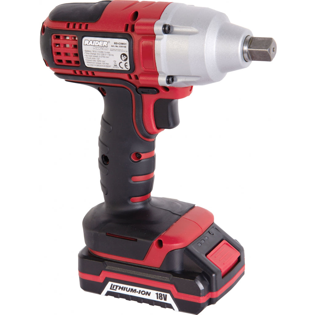 Raider Masina insurubat cu impact 18V 1.5Ah 350Nm ½ RD-CIW01