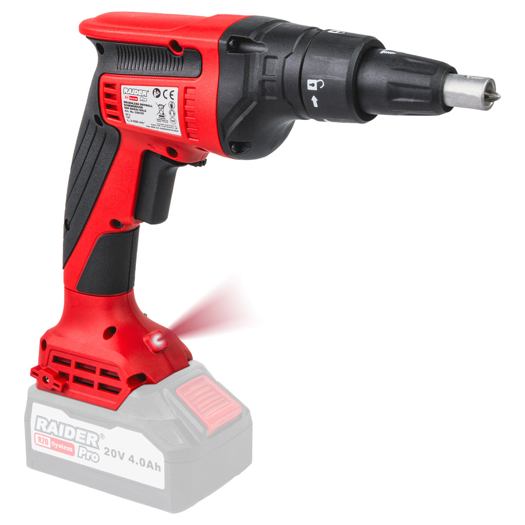 Raider R20 Surubelnita electrica gips-carton 20V SOLO RD-BDS20 - R20 - O baterie, multe posibilitati!