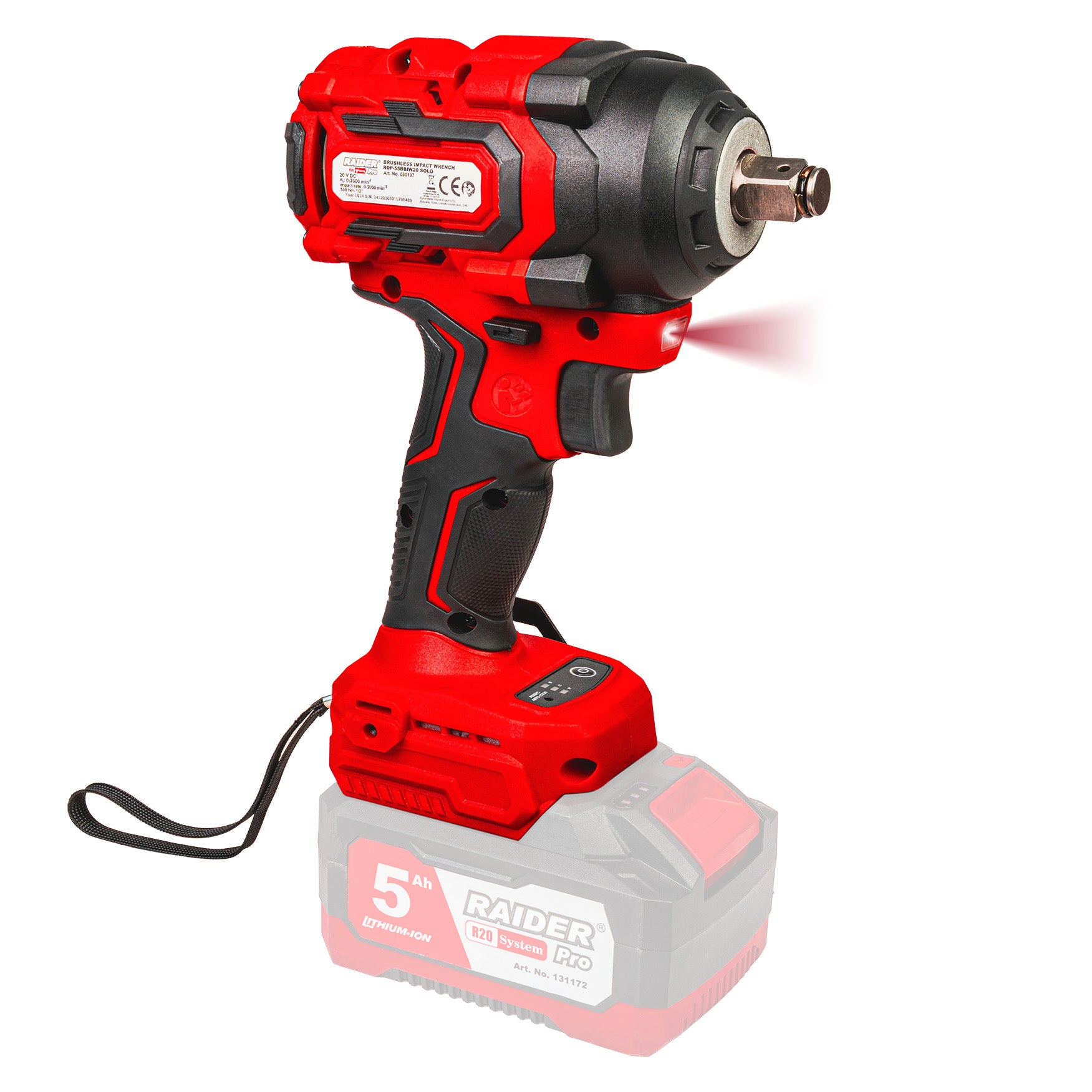 Raider R20 Masina insurubat cu impact 20V 1/2" 500Nm SOLO RDP-55BBIW20