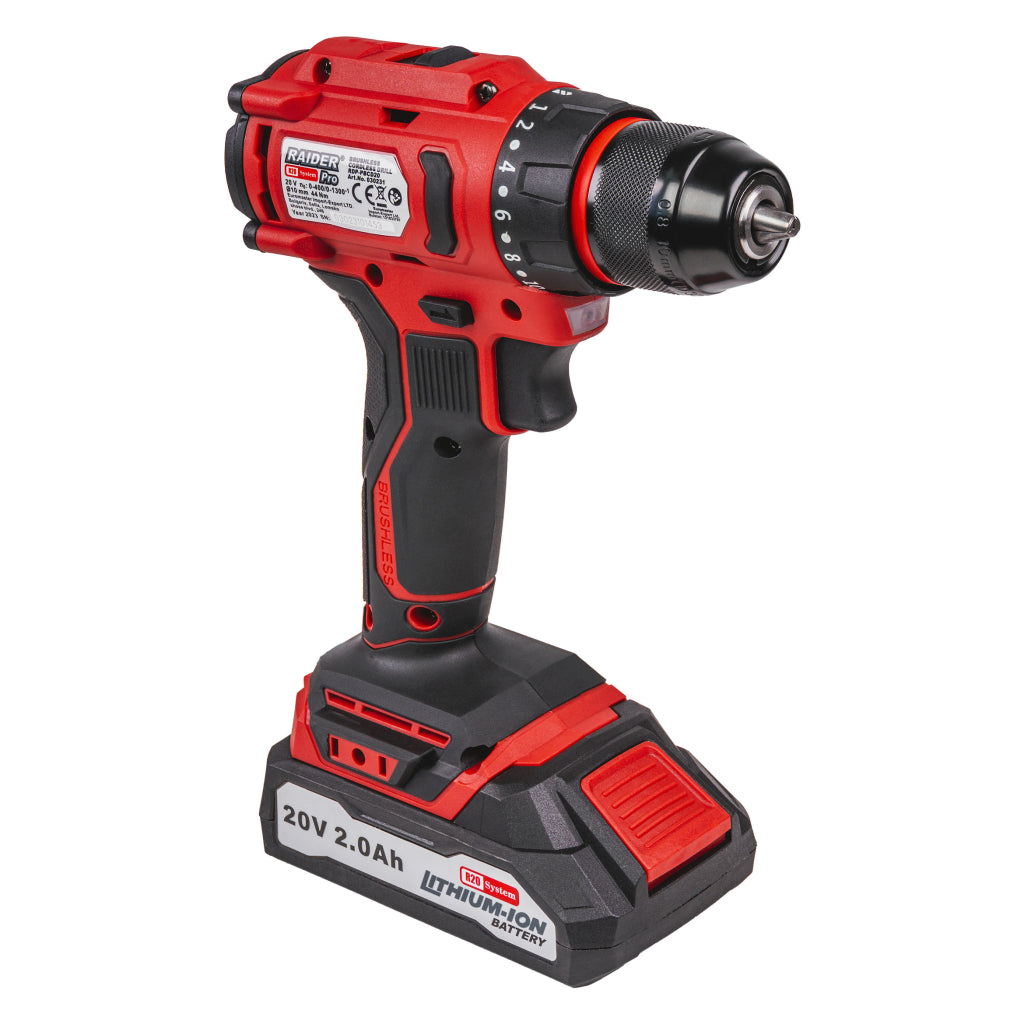 Raider R20 Masina de gaurit si insurubat 20V 2Ah 44Nm RDP-PBCD20 - R20 - O baterie, multe posibilitati!
