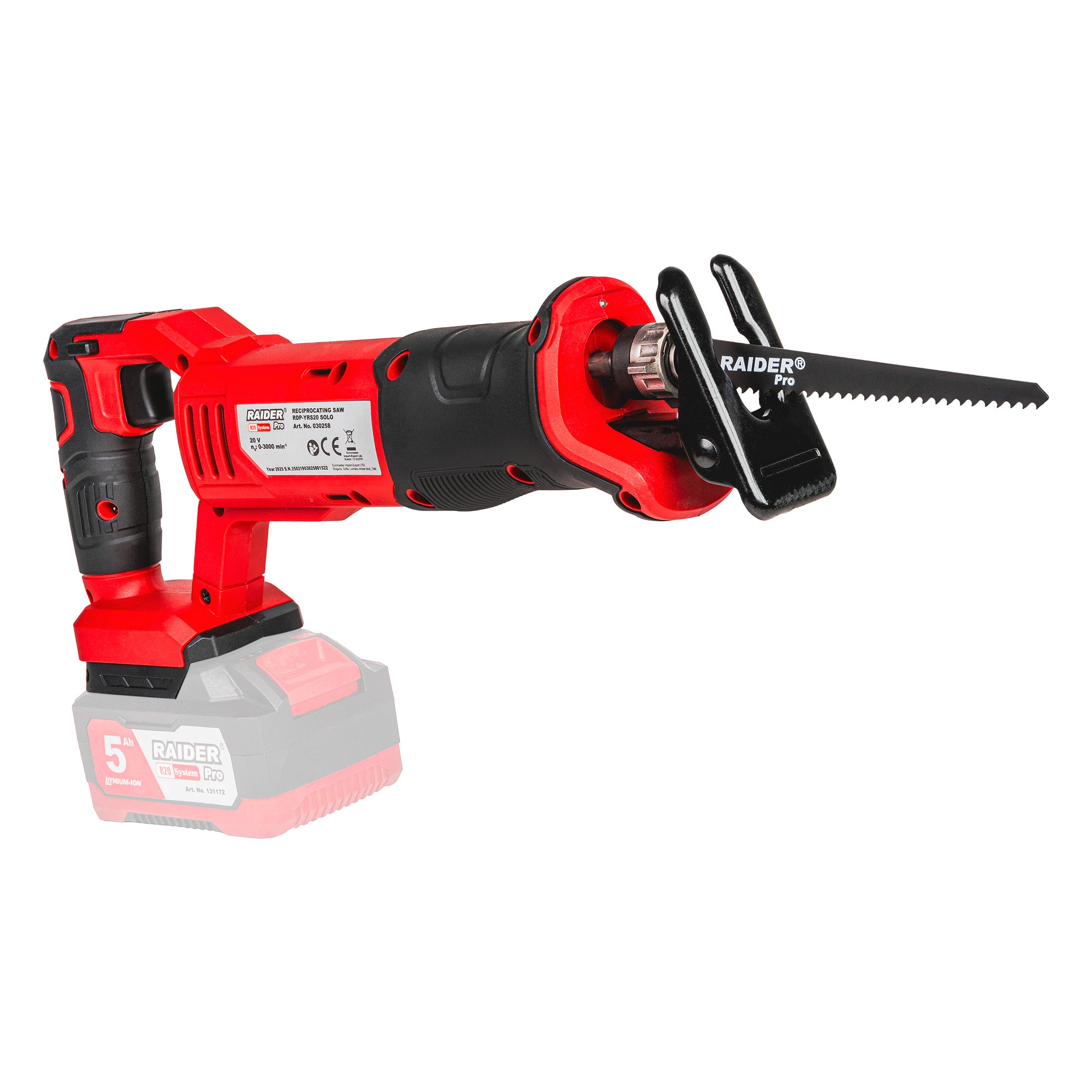 Raider R20 Fierastrau sabie prindere rapida 20V SOLO RDP-YRS20