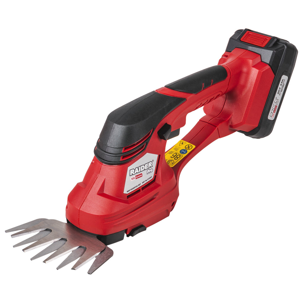Raider R20 Foarfeca 20V pentru iarba si gard viu 2Ah RDP-KGSHT20