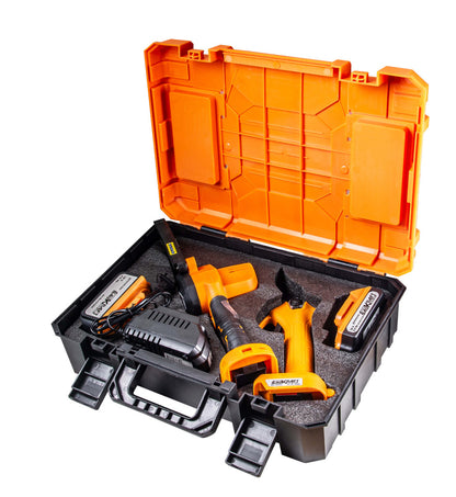 Baukraft Mini fierastrau 18V si foarfeca gradina 4Ah2Ah BK-GPP25