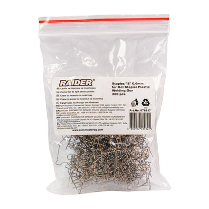 Raider Accessories Set 200 capse S x 0.6mm pentru aparat lipit plastic