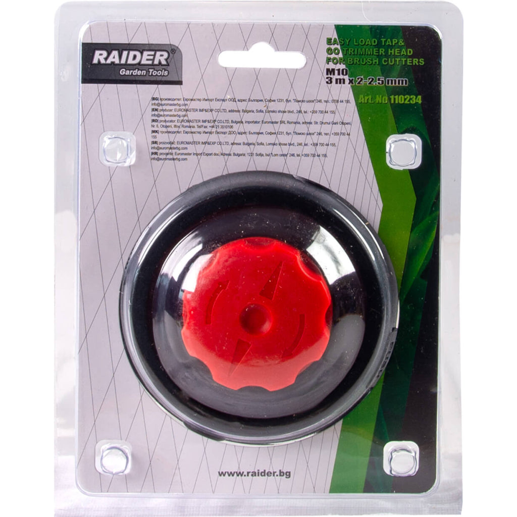 Raider Accessories Cap de motocoasa ø2.40mm x 10m M10 negru-rosu rapid 1