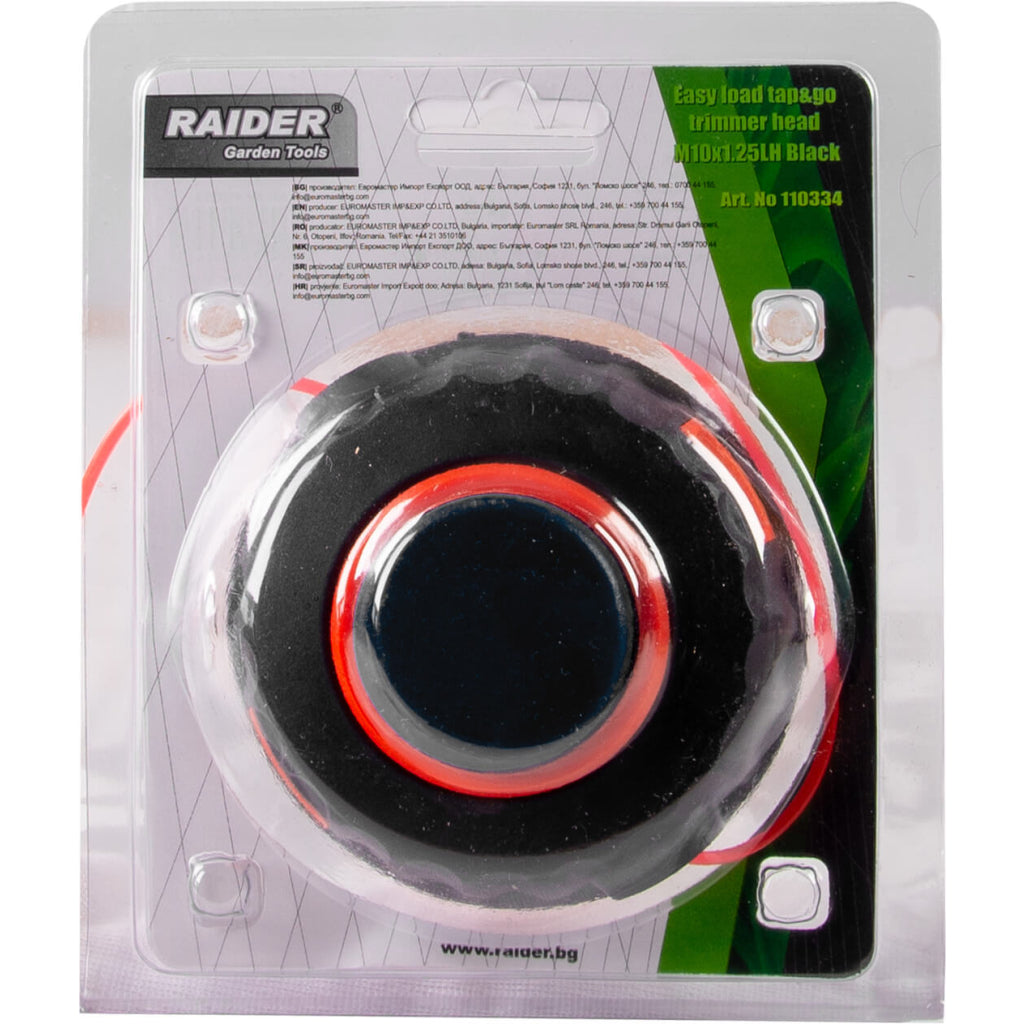 Raider Accessories Cap de motocoasa ø2.40mm x 10m M10 negru-rosu rapid