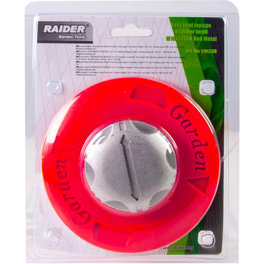 Raider Accessories Cap de motocoasa ø2.40mm x 10m M10 rosu-gri rapid