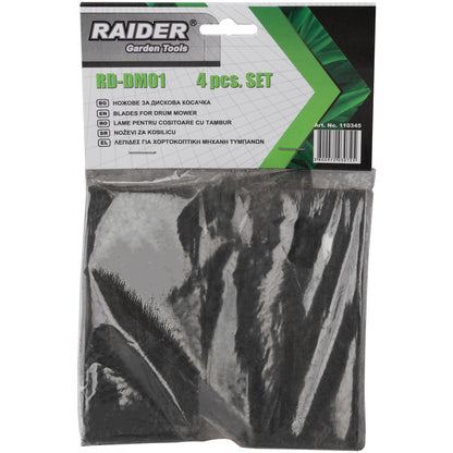 Raider Accessories Set 4 lame pentru disc motocositoare RD-DM01