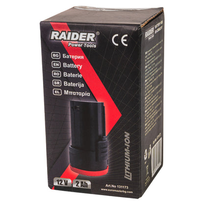 Raider Acumulator Li-ion 12V x 2.0Ah RD-CDIDL01Y