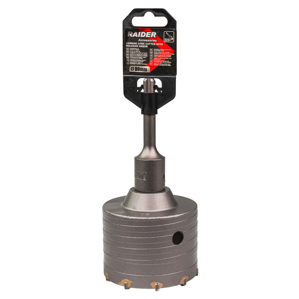 Raider Accessories Carota gaurire beton cu tija si burghiu 80mm SDS
