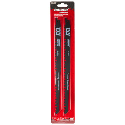 Raider Accessories Set 2 lame fierastrau sabie lemn 300x5.0mm 5TPI WS1231L