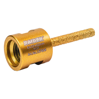 Raider Accessories Freza diamantata tip bit pentru gaurit ceramica M14 ø6x37x62mm