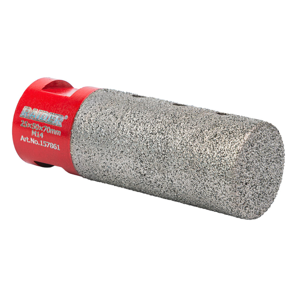 Raider Accessories Freza diamantata tip bit pentru gaurit ceramica M14 ø25x50x70mm