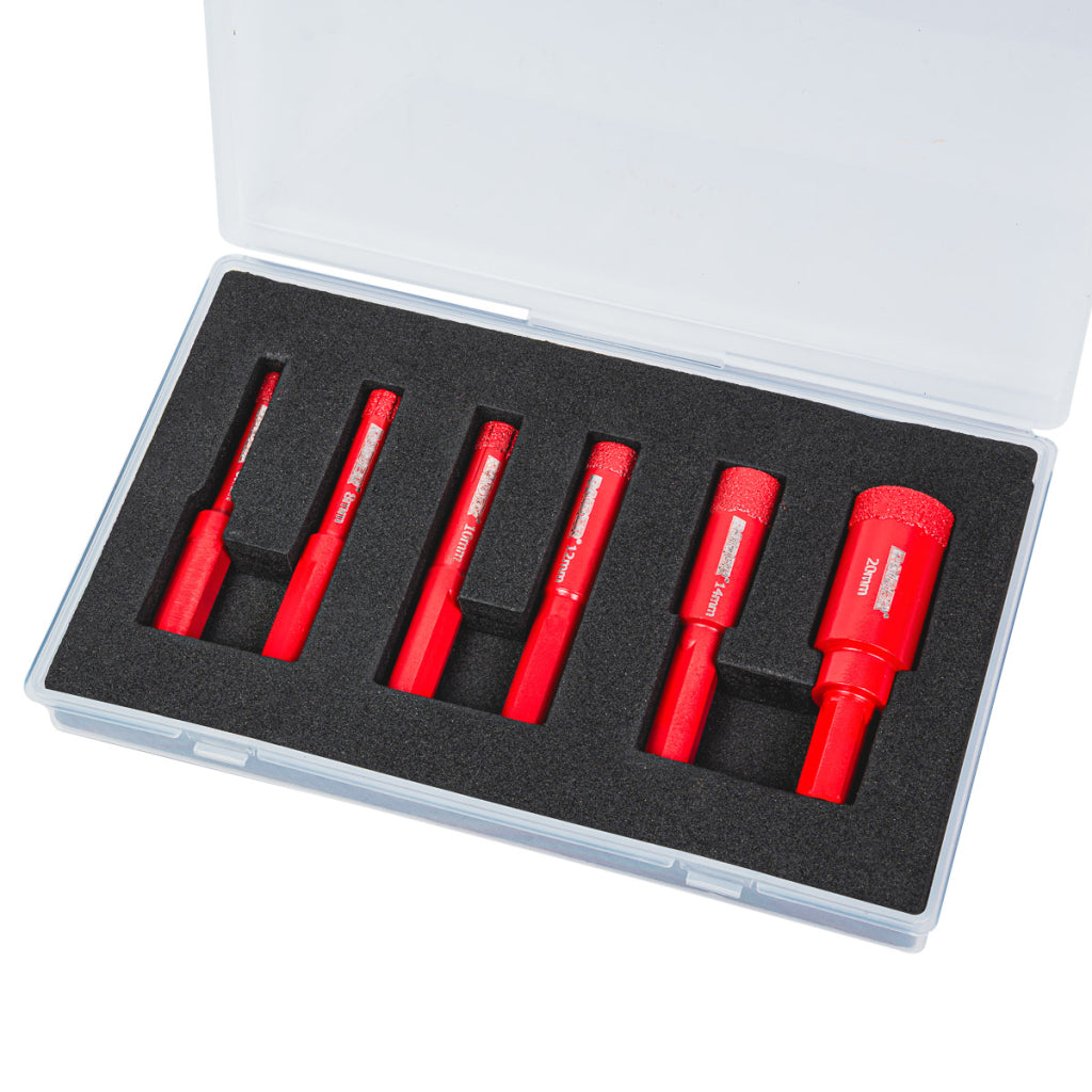 Raider Accessories Set 6 carote diamantate M14 ø6-20mm cutie plastic