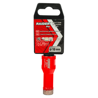 Raider Accessories Carota diamantata pentru Carotare uscata M14 Ø16mm