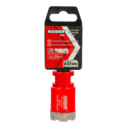 Raider Accessories Carota diamantata pentru Carotare uscata M14 Ø32mm