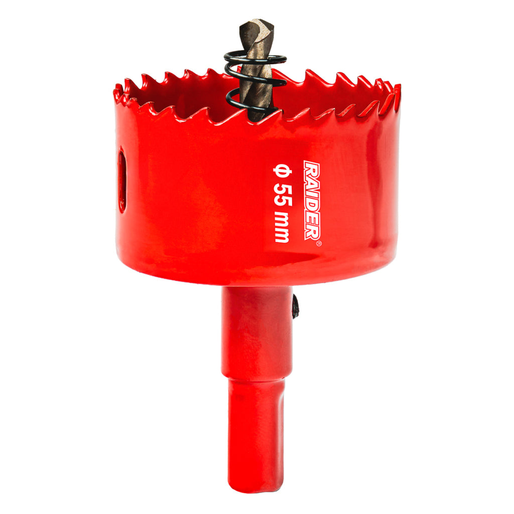 Raider Accessories Carota bi-metal HSS ø55mm cu burghiu pilot RD