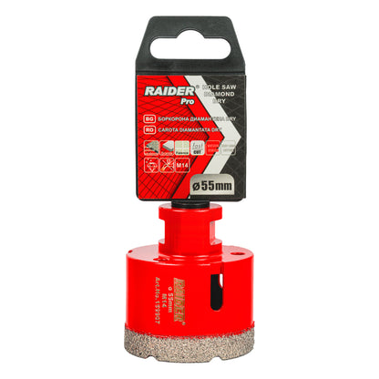 Raider Accessories Carota diamantata pentru Carotare uscata M14 Ø55mm