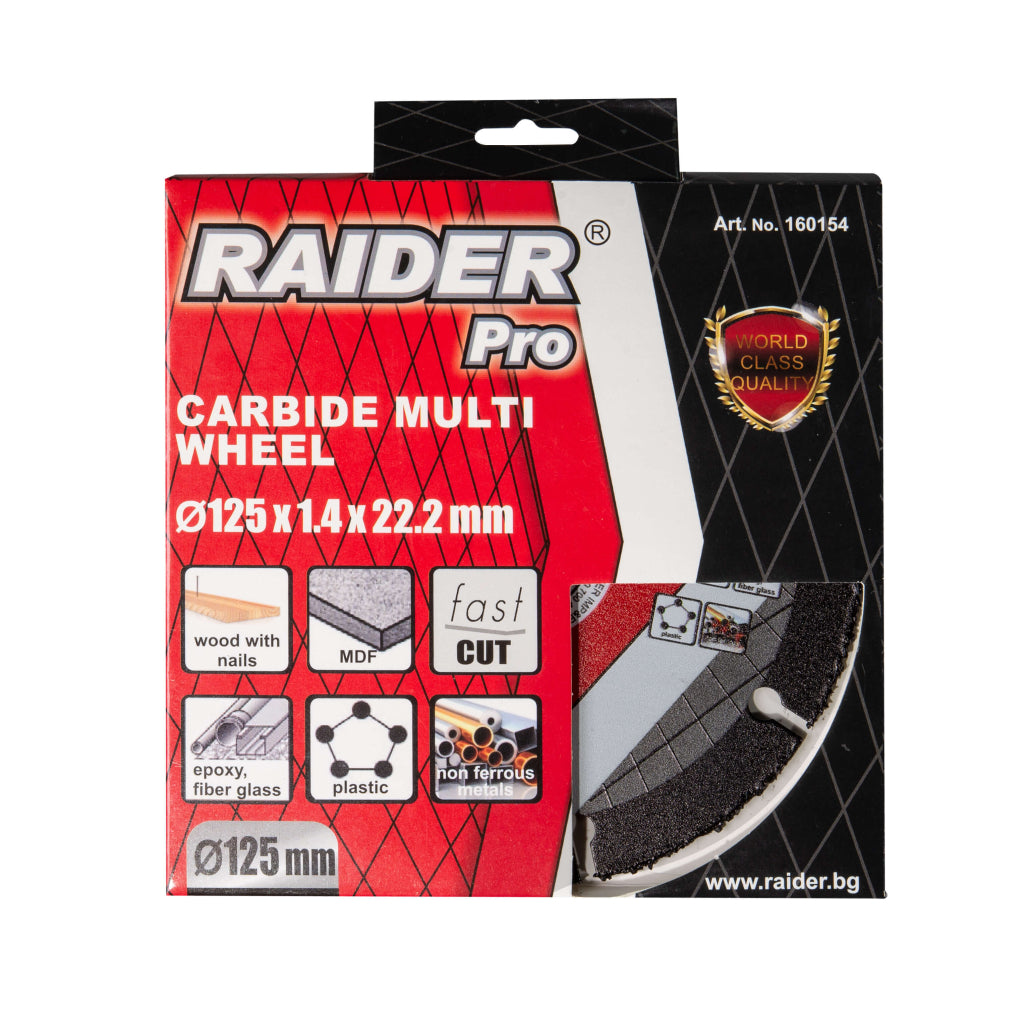 Raider Accessories Disc debitare multmaterial cu carbura 125x22.2mm