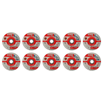 Raider Set 10 discuri pentru taiat otel-inox 125х1mm A60T RDP