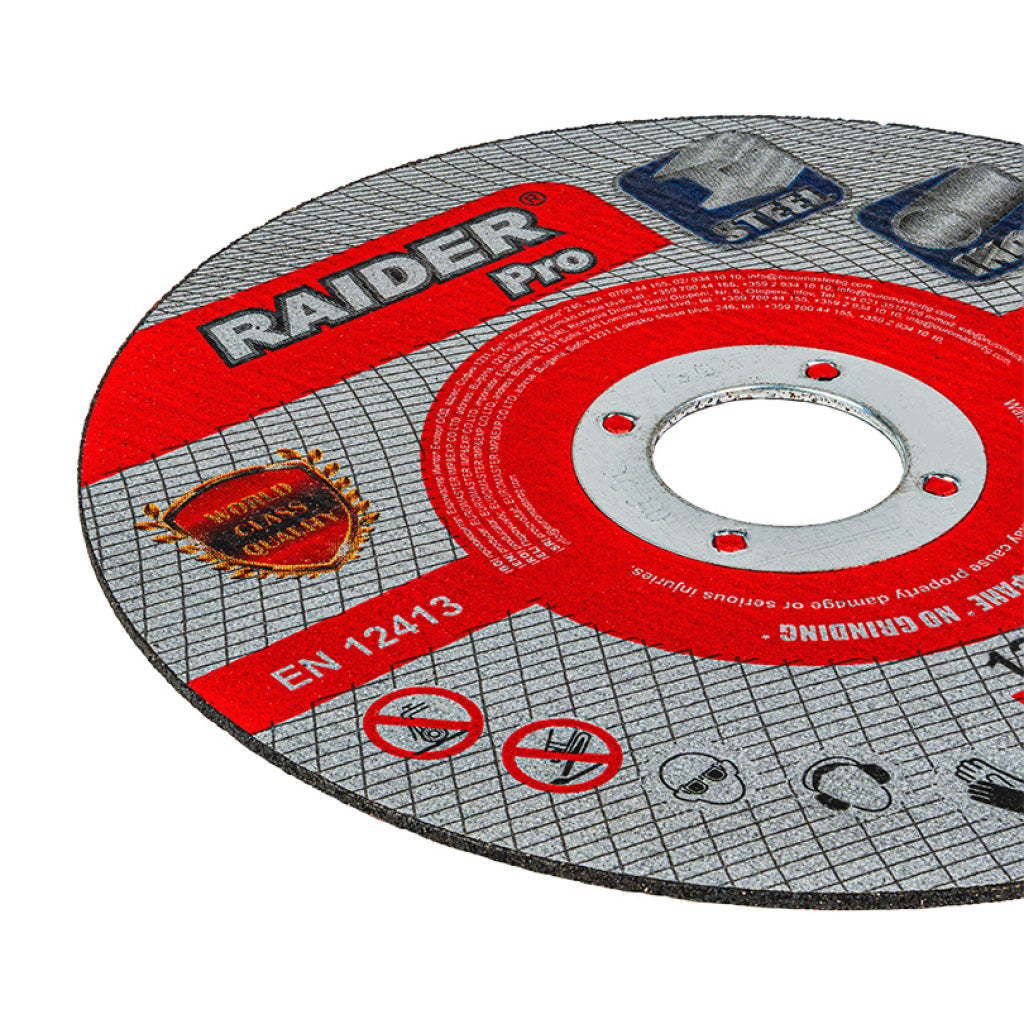 Raider Accessories Set 50 discuri taiat metal 125х1.0x22.2mm A60T INOX RDP