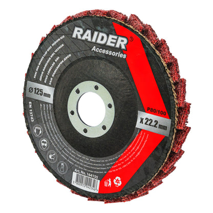 Raider Accessories Disc lamelar netesut ø125mm mediu rosu