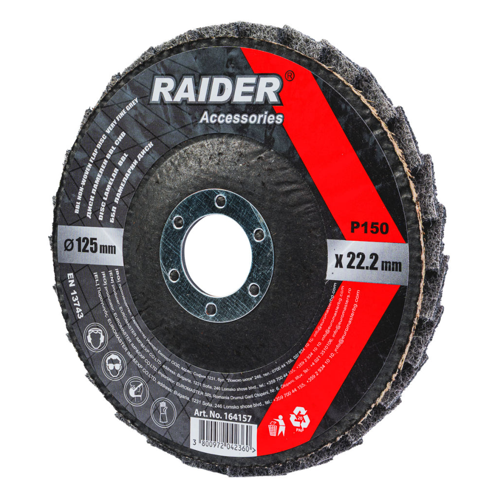 Raider Accessories Disc lamelar netesut ø125mm extra-fin verde