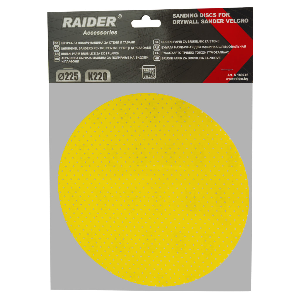 Raider Accessories Disc smirghel velcro micro-perforat ø225mm K220