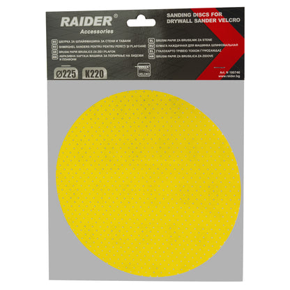Raider Accessories Disc smirghel velcro micro-perforat ø225mm K220