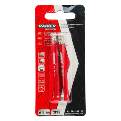 Raider Accessories Carota diamantata pentru Carotare uscata HEX Ø6mm
