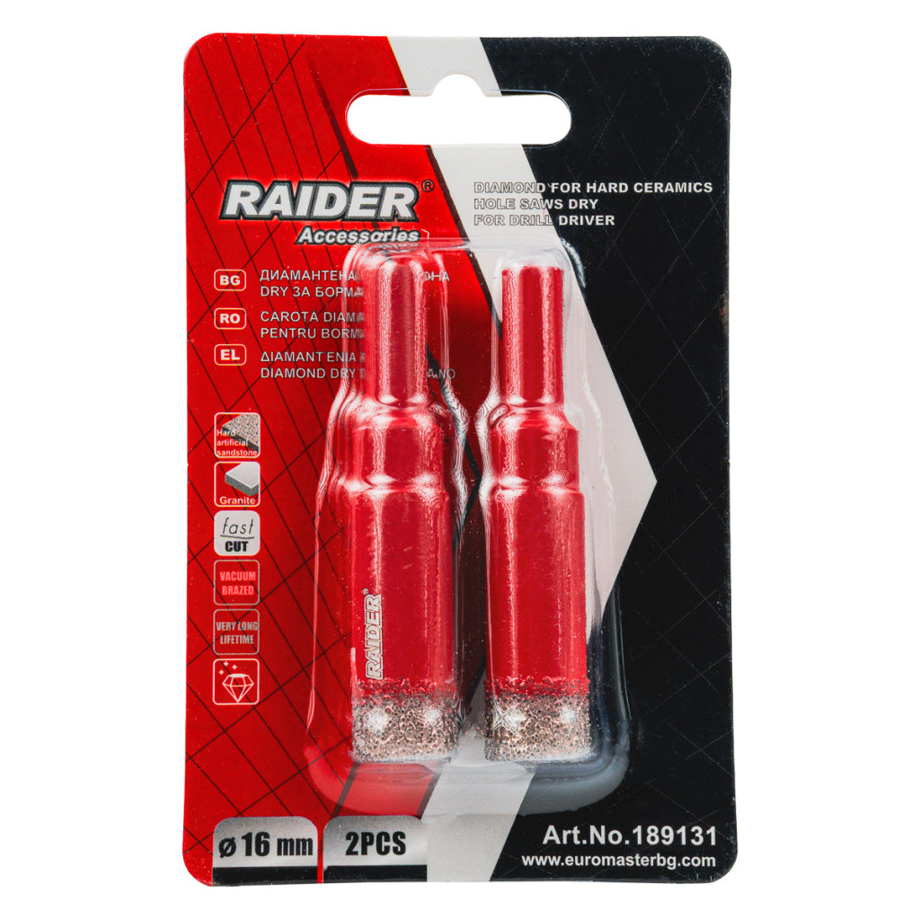 Raider Accessories Carota diamantata pentru Carotare uscata HEX Ø16mm