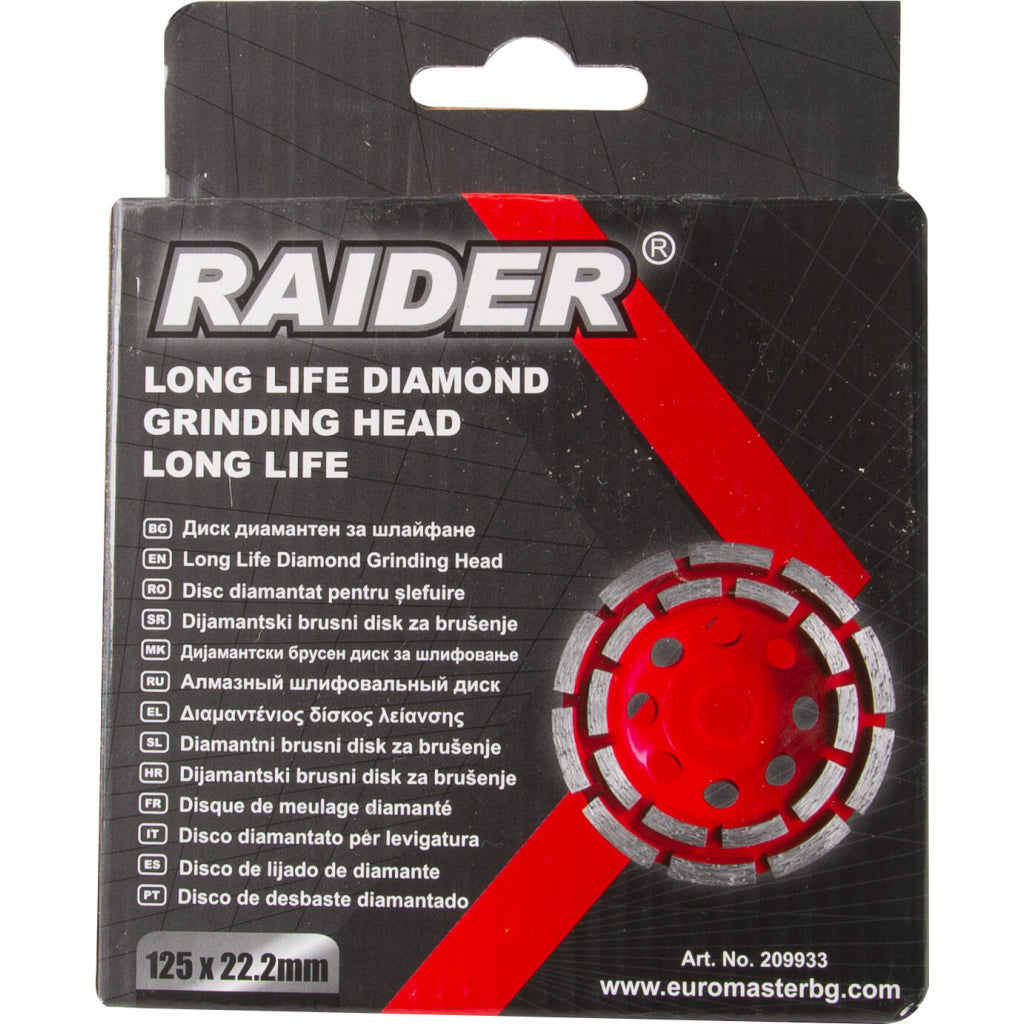 Raider Accessories Disc diamantat oala 125x22.2mm slefuit 20 placi  Long life