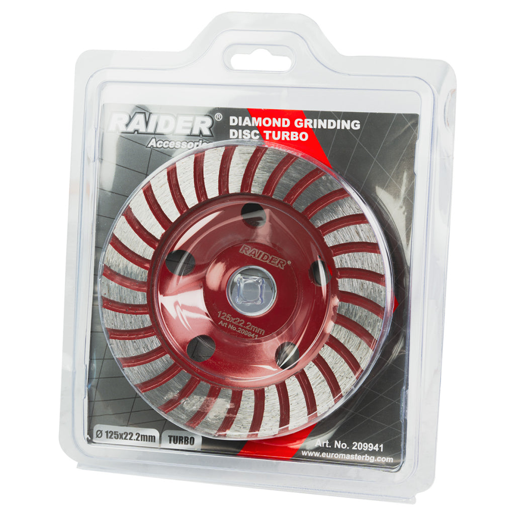 Raider Accessories Disc diamantat Turbo 125x22.2 x6.0mm slefuit RDP