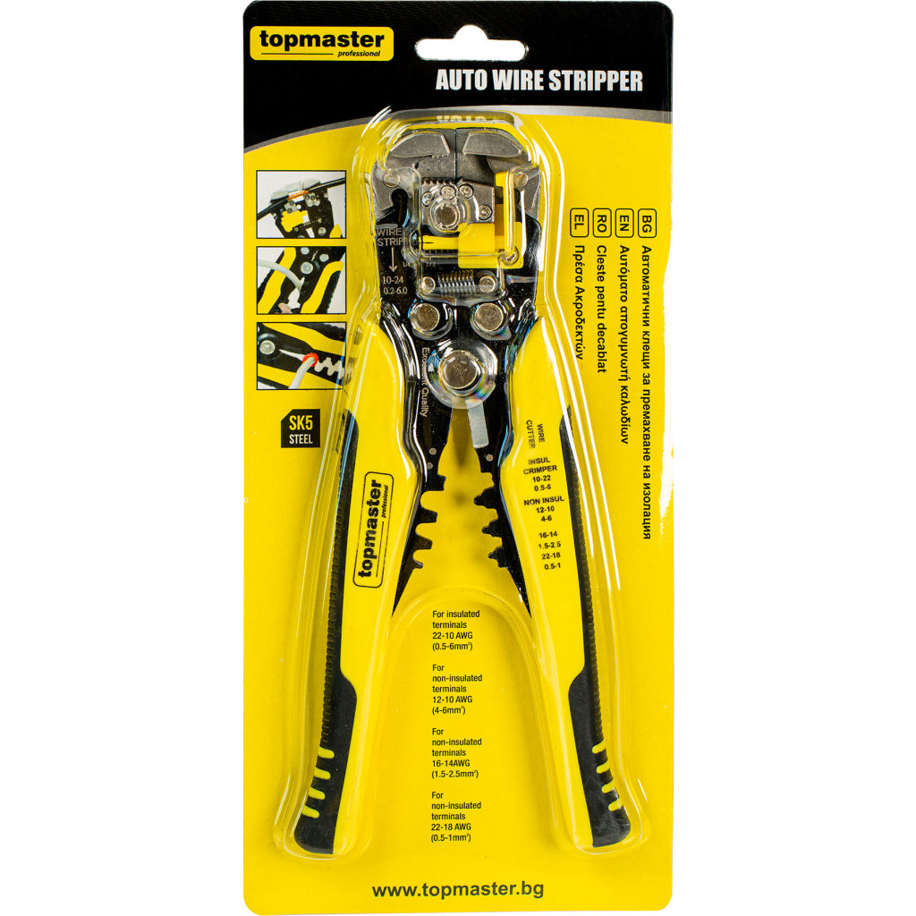 Top Master Pro Cleste frontal pentru sertizat papuci 0.3-6.0mm TMP