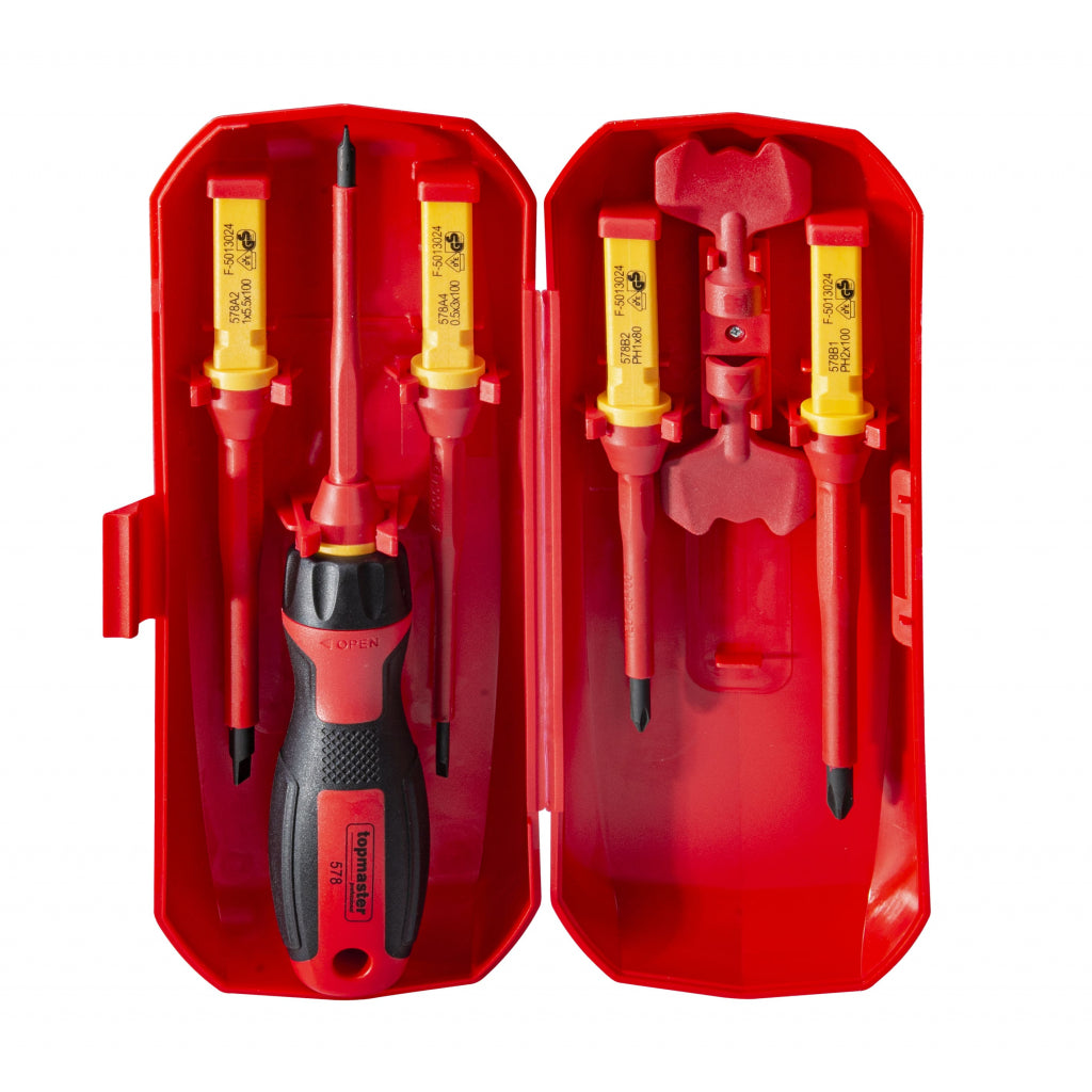 Top Master Pro Set 8 surubelnite izolate 1000V VDE CRV TMP
