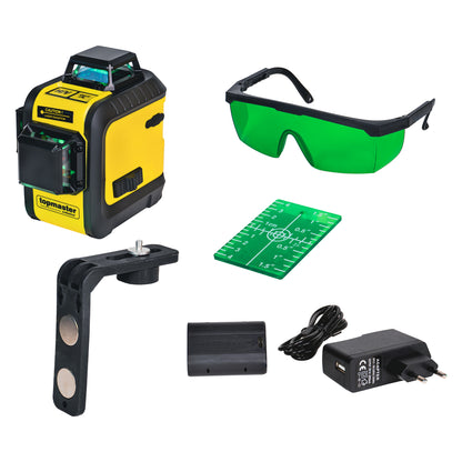 Top Master Pro Nivela laser 1Х3D lumina verde 3Gen TMP