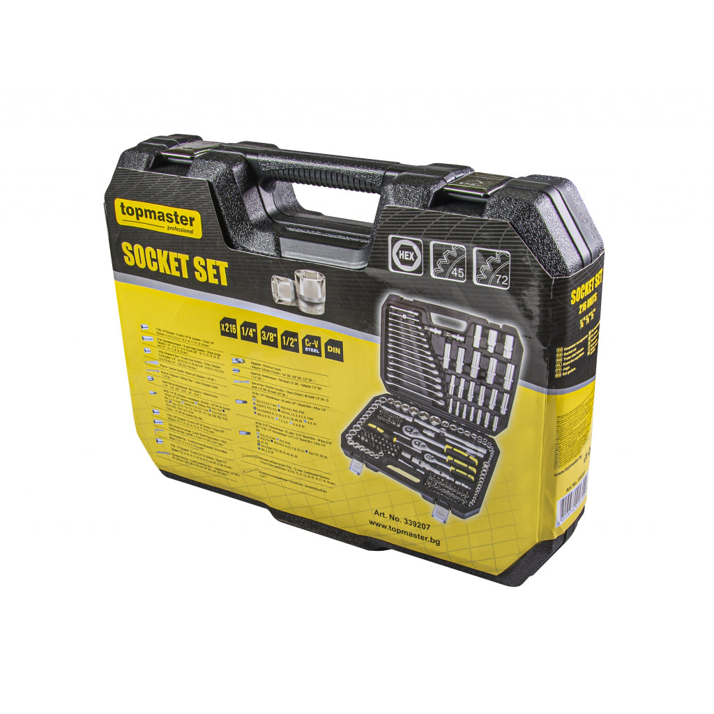 Top Master Pro Set 216 tubulare ¼ si ½ si ⅜ CRV 1 gen TMP