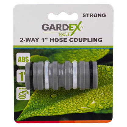 Gardex Niplu furtun cu 2 cai 1" plastic STRONG GX