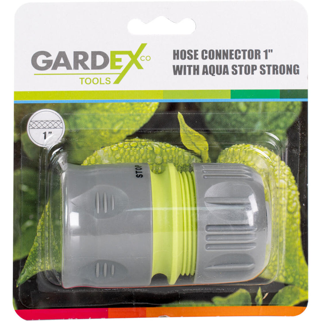 Gardex Mufa conectoare furtun cu stop plastic STRONG 1” TG