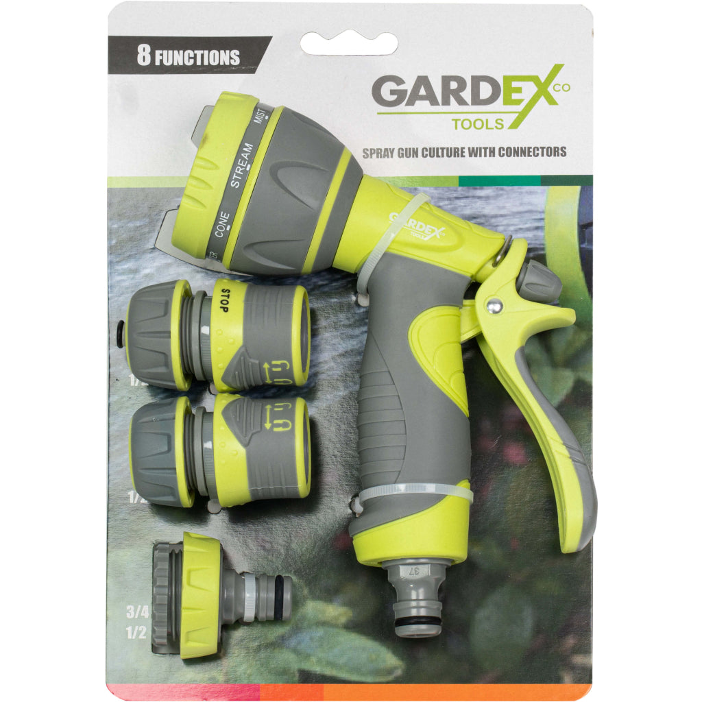 Gardex Set pistol pentru stropit ½" 7 duze 3 accesorii CULTURE GX