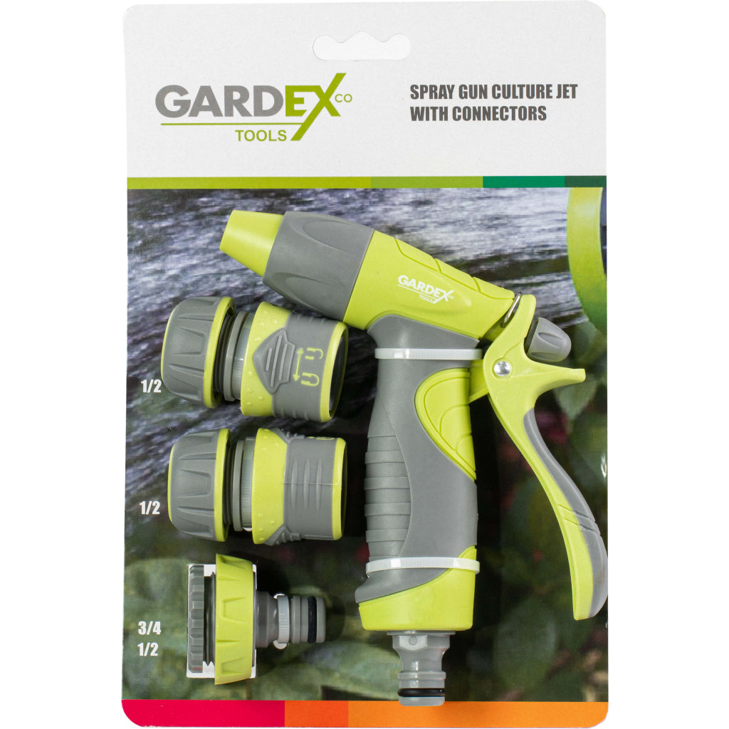 Gardex Set pistol pentru stropit ½" reglaj 3 accesorii CULTURE GX