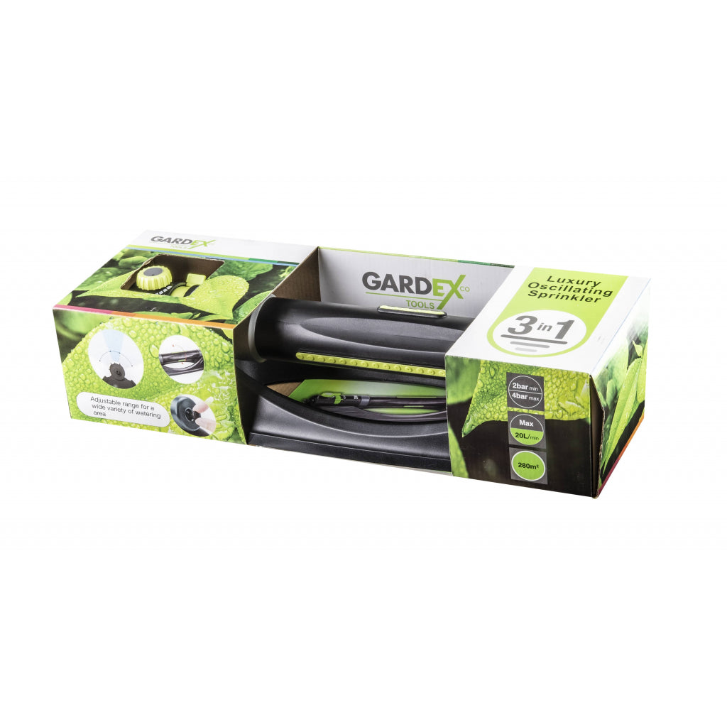 Gardex Aspersor oscilant 3 in 1 cu control debit GX