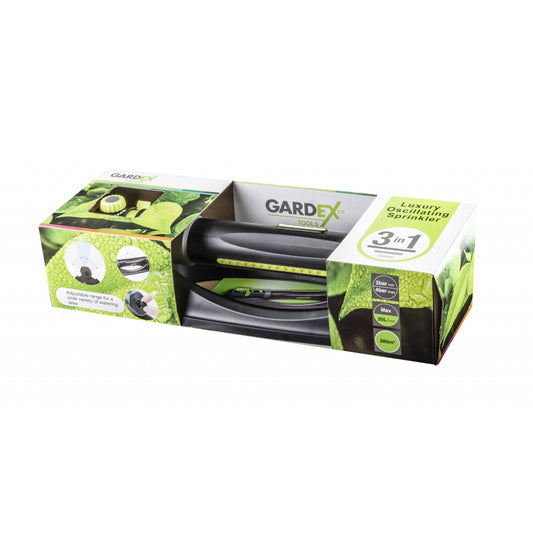 Gardex Aspersor oscilant 3 in 1 cu control debit GX