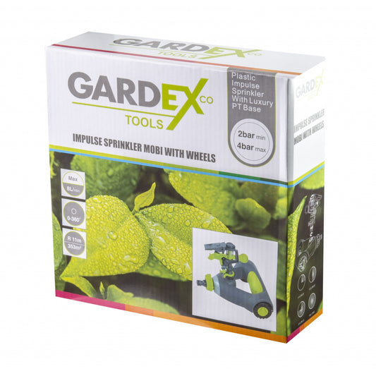 Gardex Aspersor rotativ cu impuls cu roti 0-360° MOBI GX