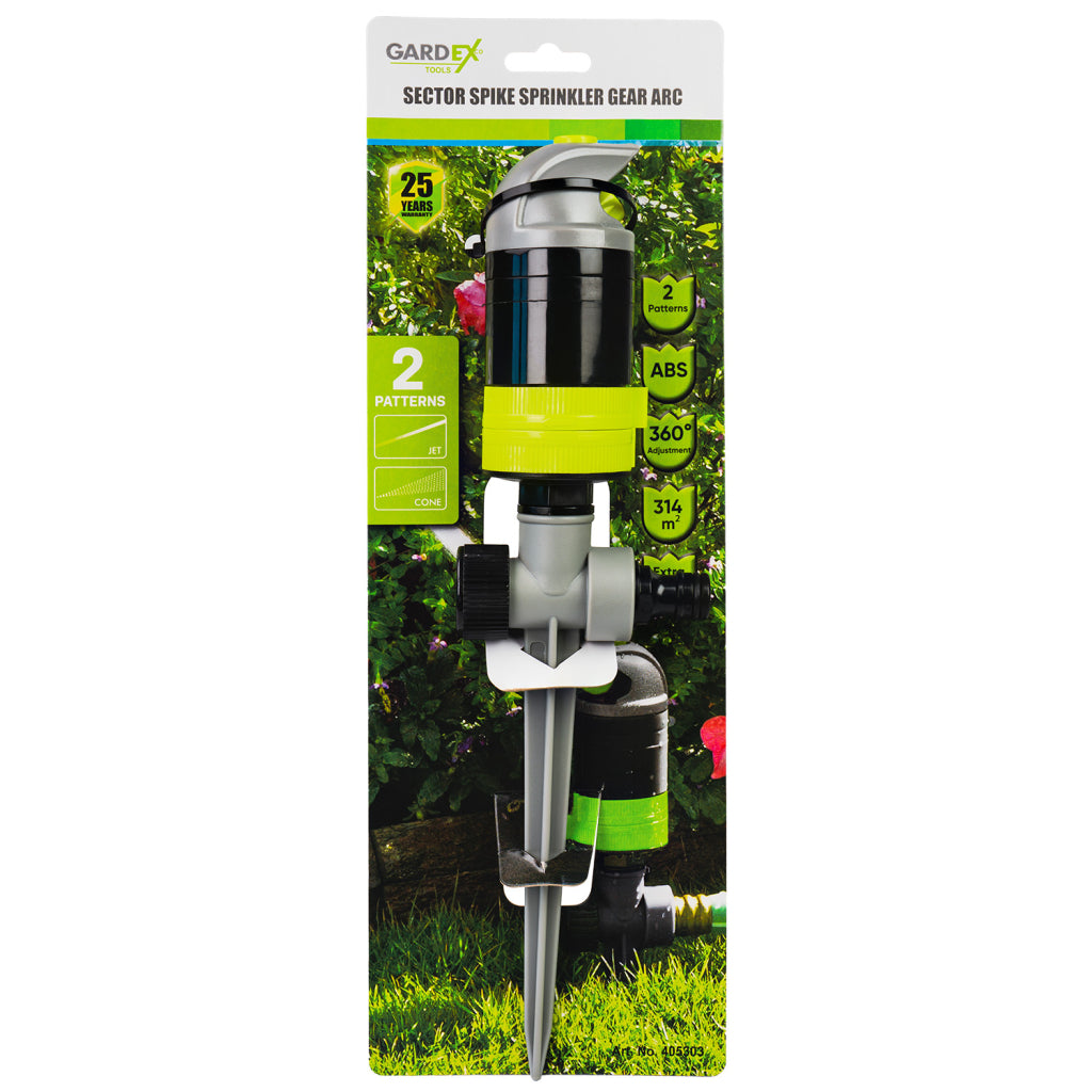 Gardex Aspersor rotativ cu impuls 0-360° GEAR ARC GX